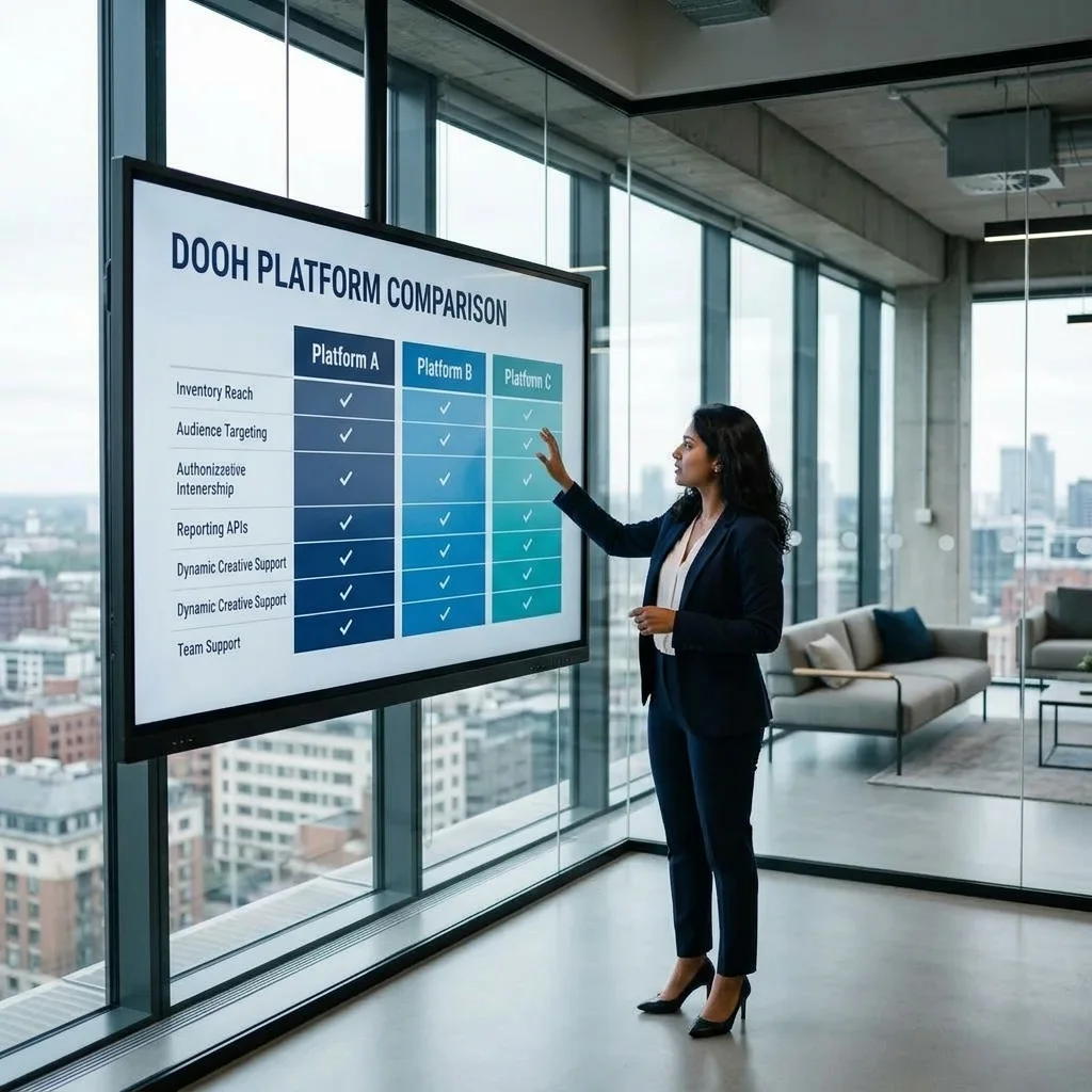 DOOH Platform Comparison: Vistar, Hivestack, Place Exchange & Broadsign